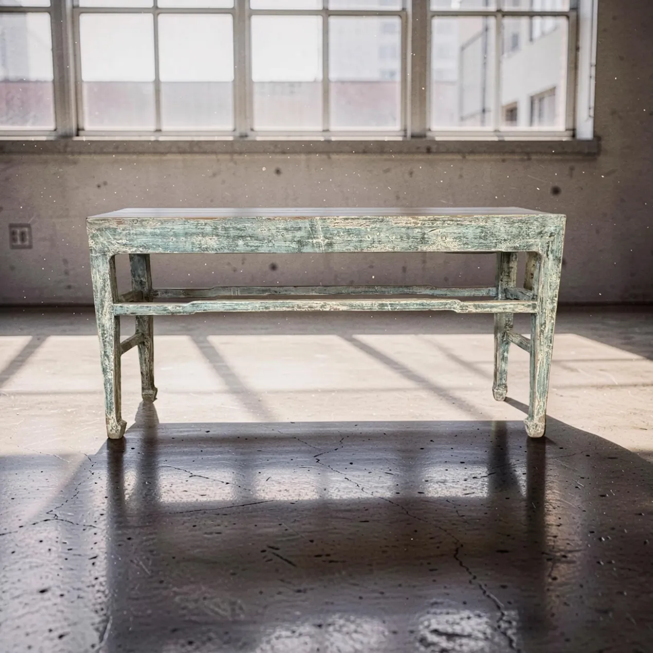 Sidetable grijs/blauw uniek