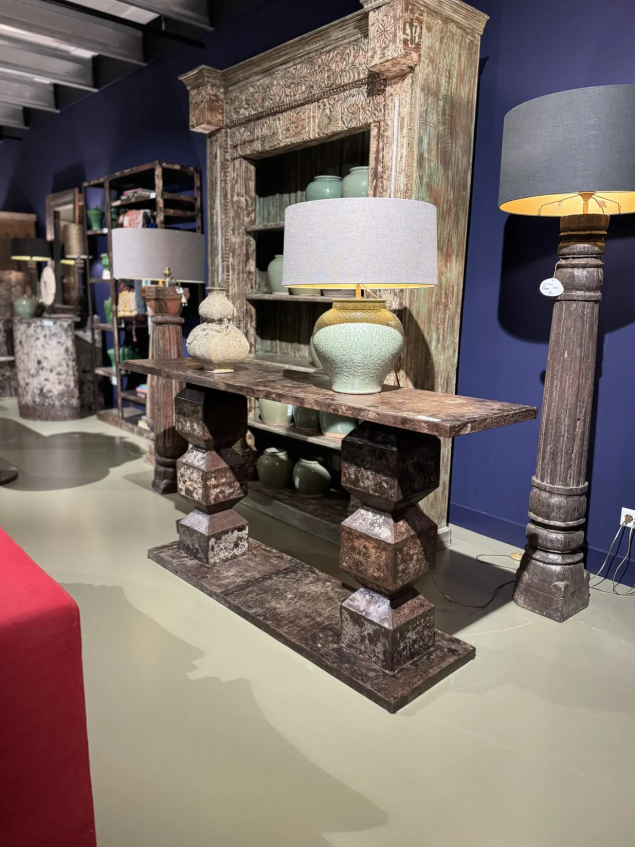 Sidetable ijzer Bondy Console ijzer Bondy 180x45x91