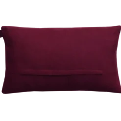 Sierkussen bohemian bordeaux ecru 57x35 cm