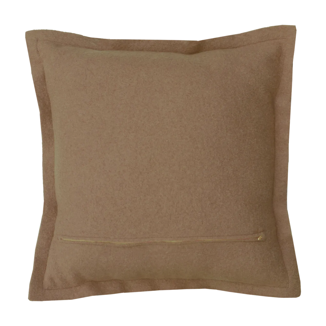 Sierkussen boiled wool camel 53x53 cm