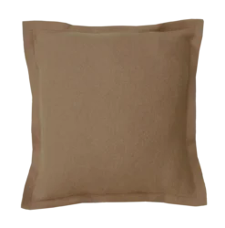 Sierkussen boiled wool camel 53x53 cm