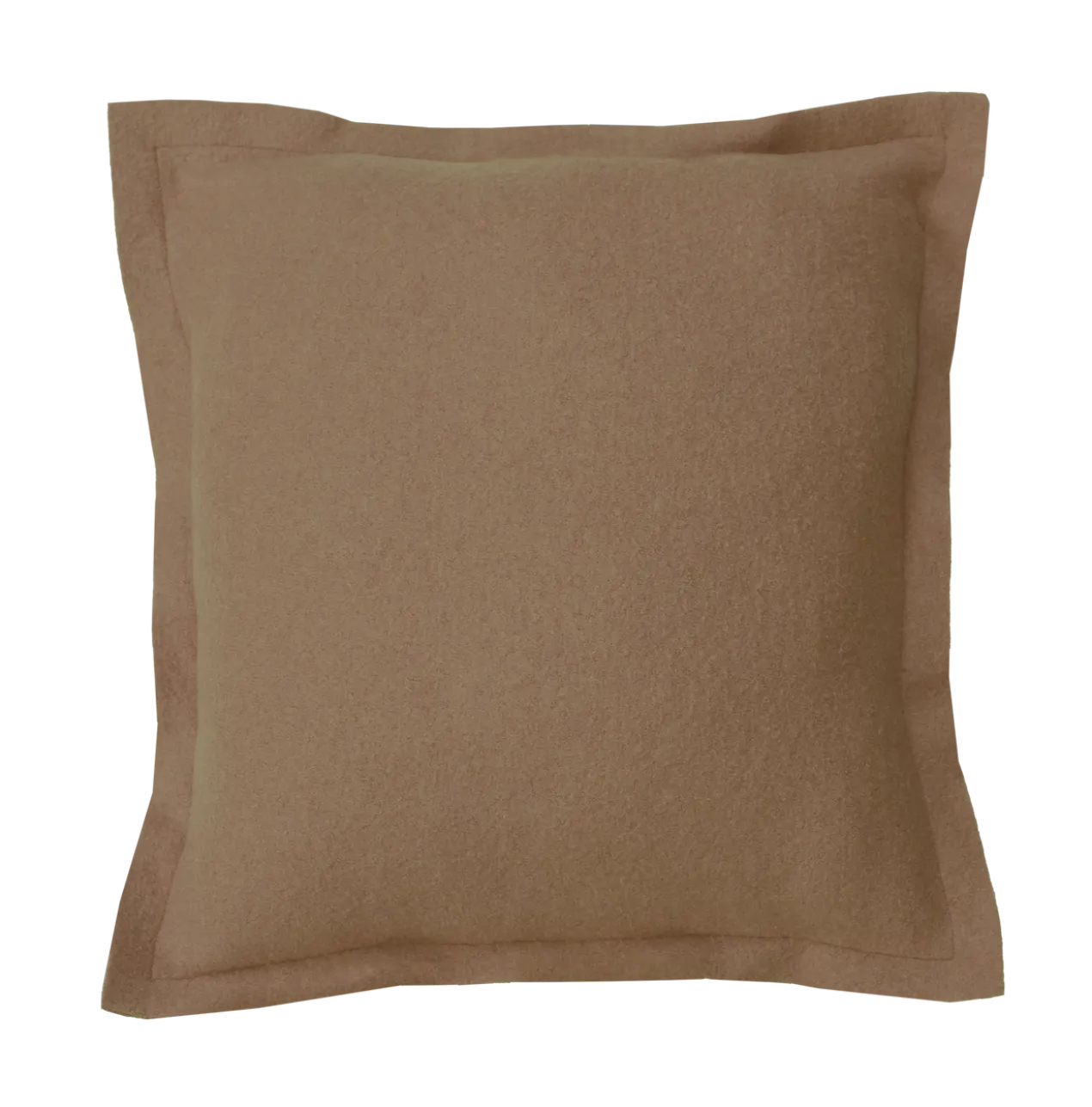 Sierkussen boiled wool camel 53x53 cm