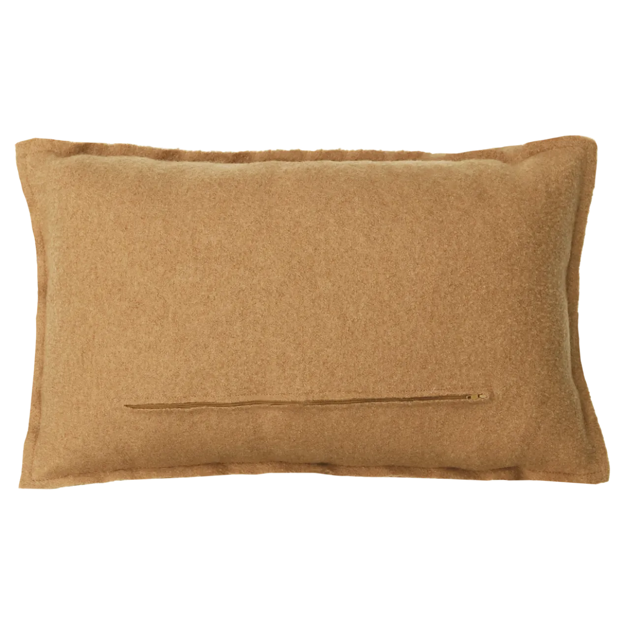 Sierkussen boiled wool naad mocha mousse 59x40 cm