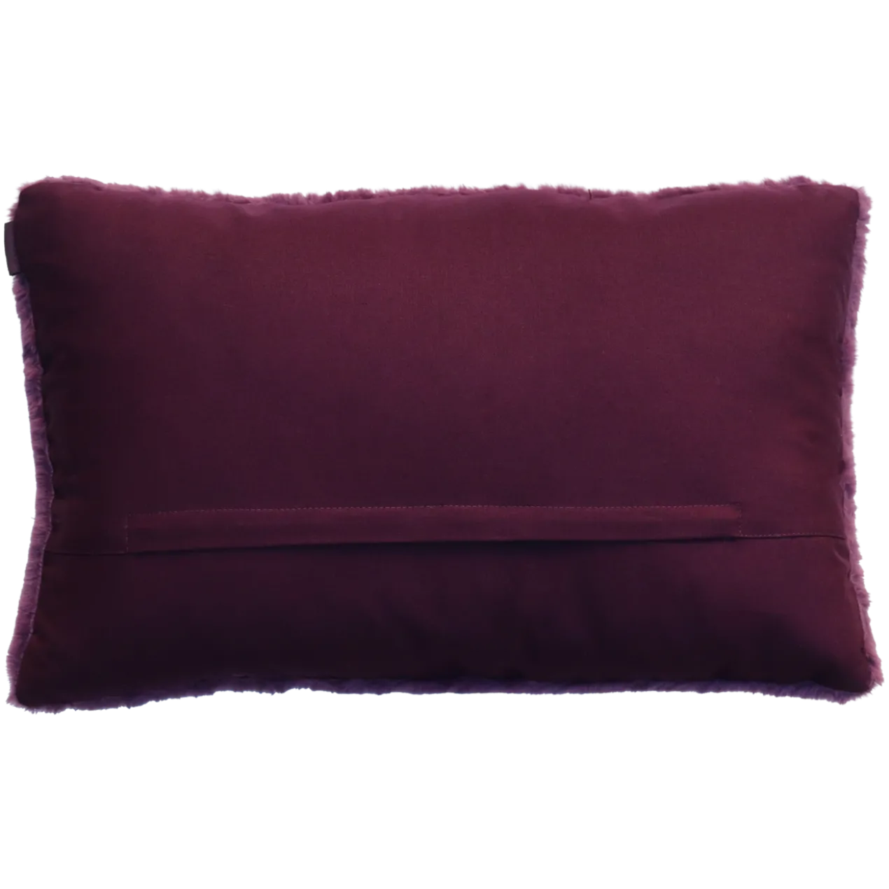 Sierkussen bont aubergine 55x36 cm