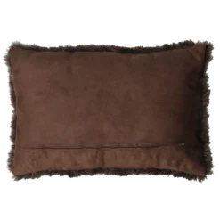 Sierkussen bont bruin camel 53x36 cm