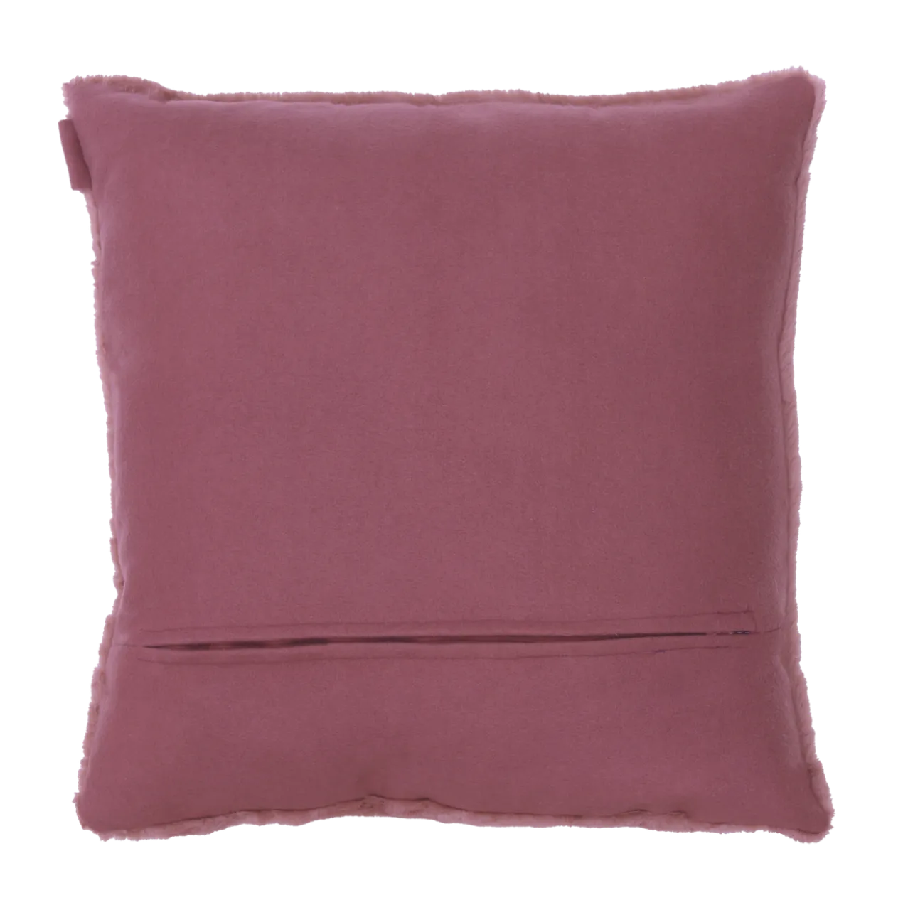 Sierkussen bont dusty rose 48x48 cm