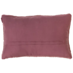 Sierkussen bont dusty rose 56x35 cm