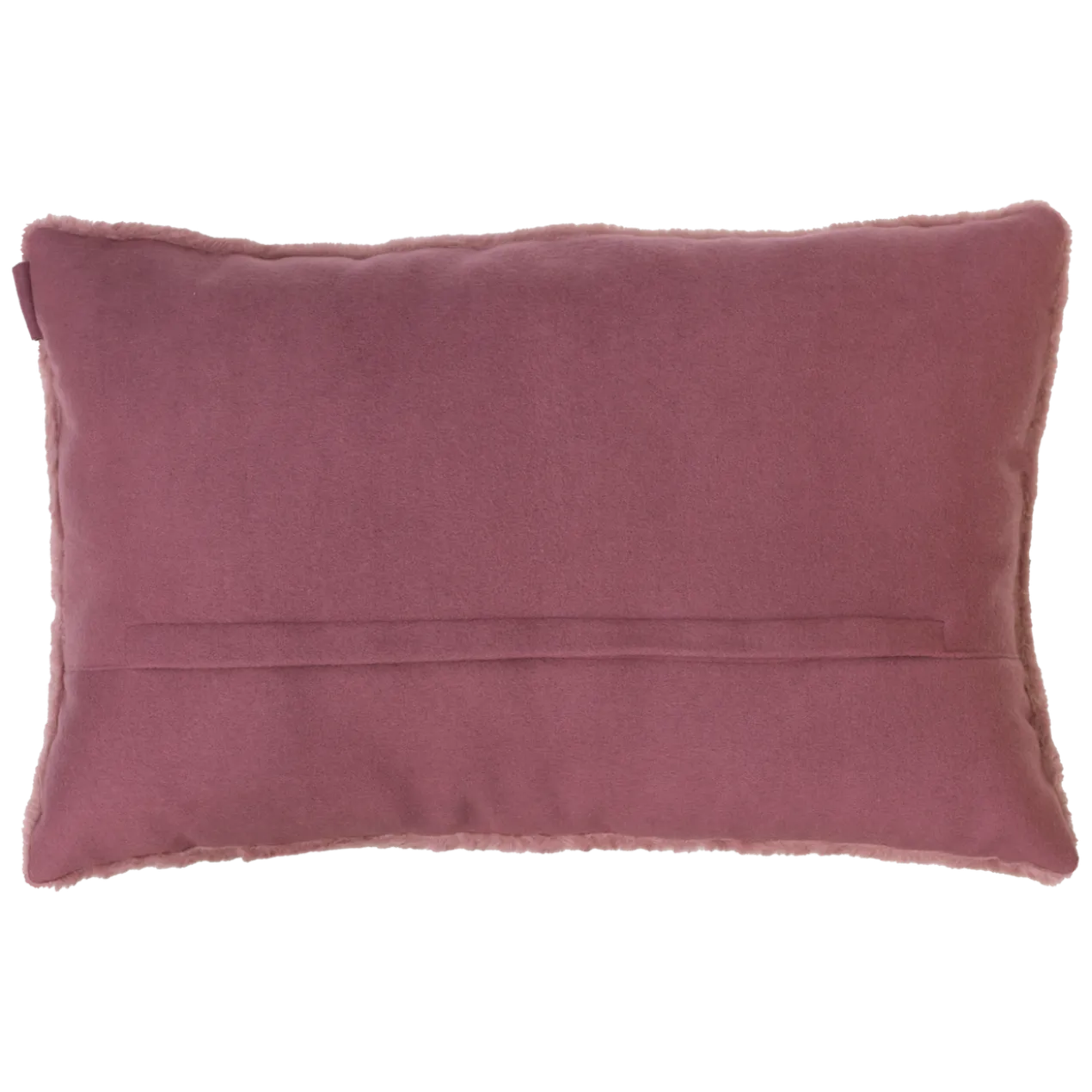 Sierkussen bont dusty rose 56x35 cm