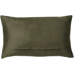 Sierkussen bont ruit olijf 56x36 cm