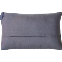 Sierkussen bouclé linnen knoop grijs 57x38 cm