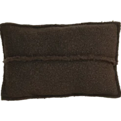 Sierkussen bouclé naad dark chocolate 37x57 cm