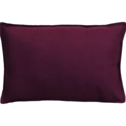 Sierkussen canvas aubergine 57x38 cm