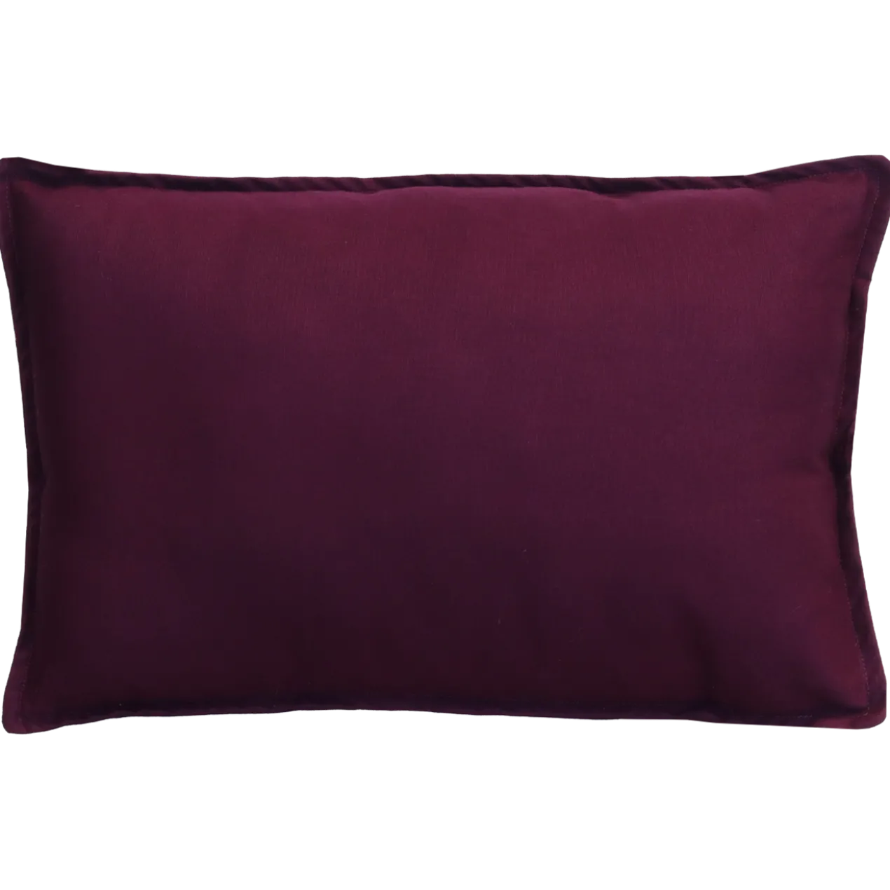 Sierkussen canvas aubergine 57x38 cm