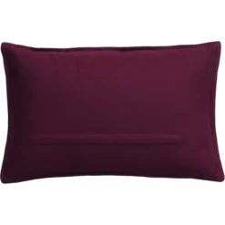 Sierkussen canvas aubergine 57x38 cm
