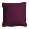 Sierkussen canvas aubergine 47x47 cm