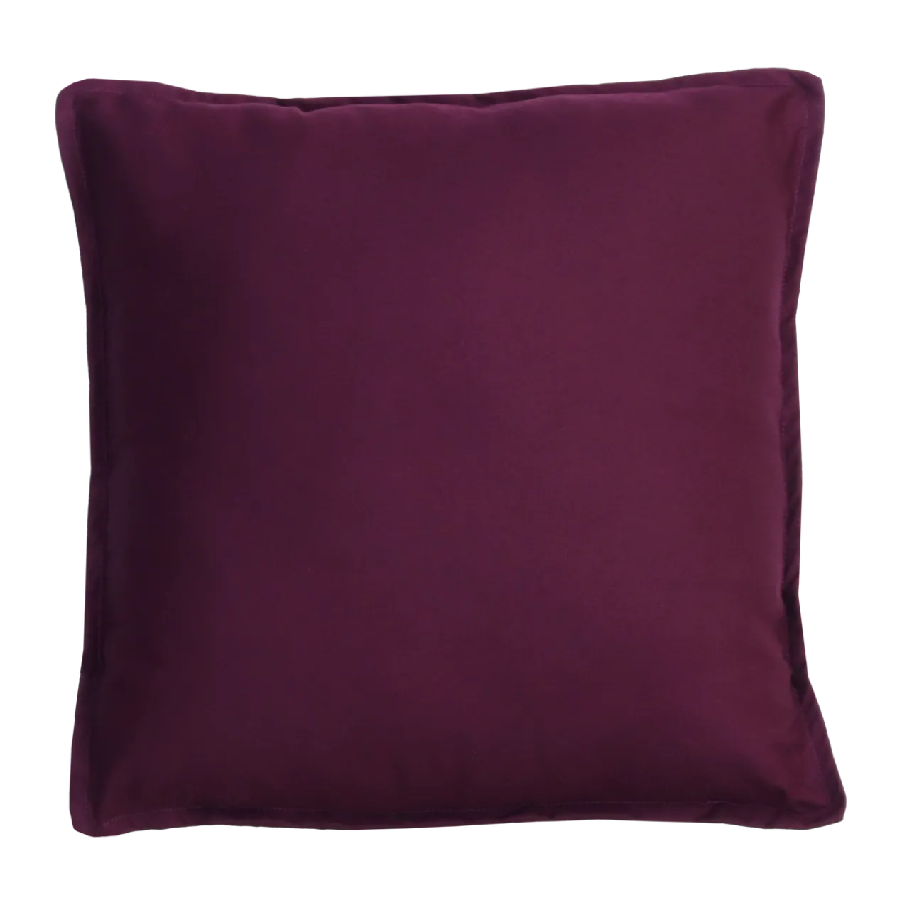 Sierkussen canvas aubergine 47x47 cm