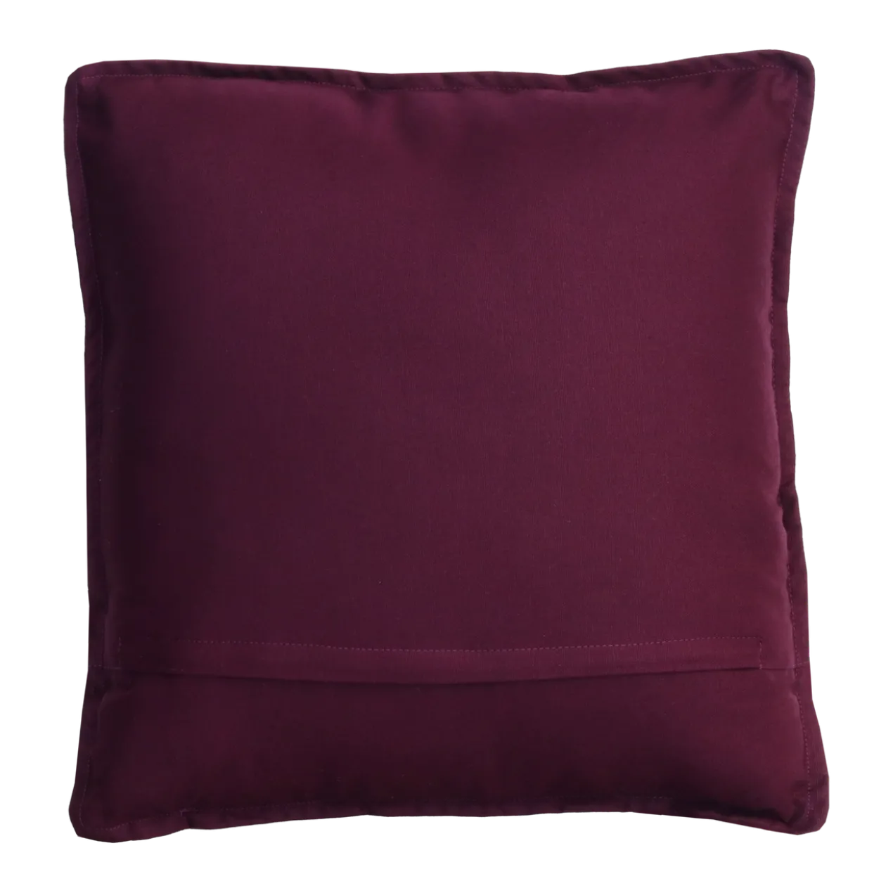 Sierkussen canvas aubergine 47x47 cm