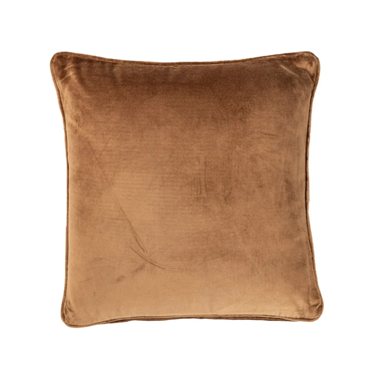 Sierkussen Cord piping velours mocca macha 45x45 cm
