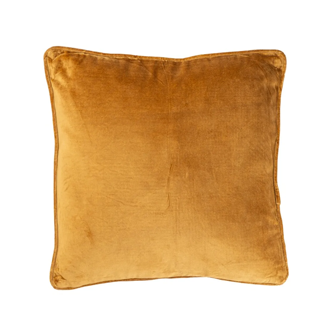 Sierkussen Cord piping velours gold 45x45 cm