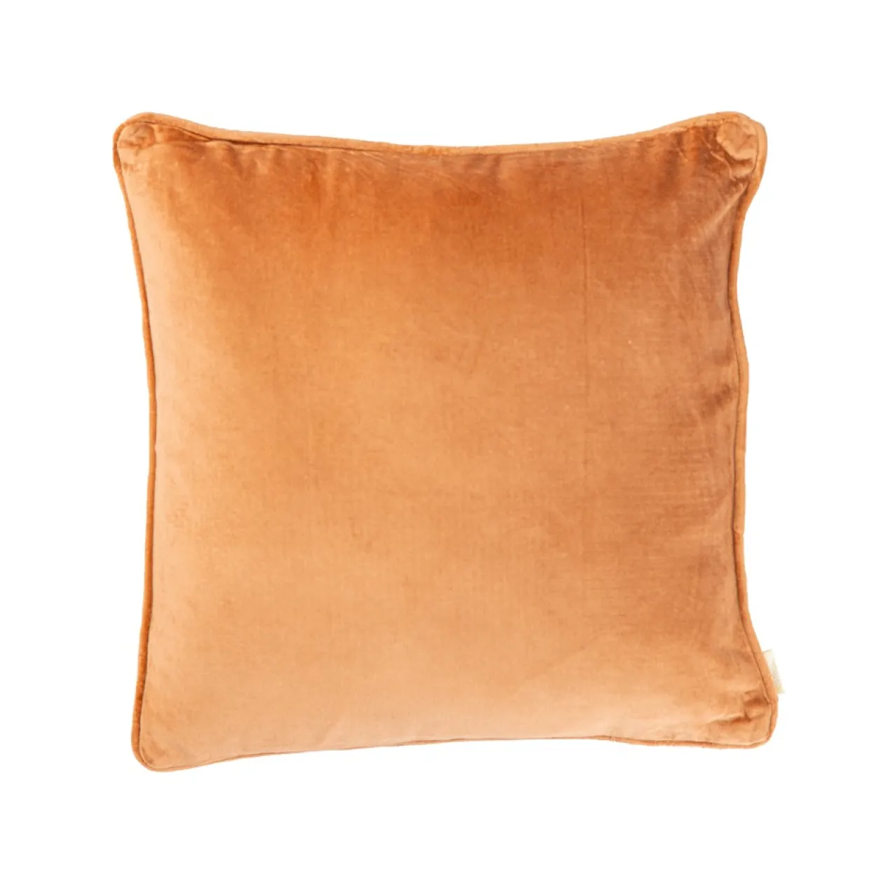 Sierkussen Cord piping velours orangebrass 45x45 cm