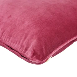 Sierkussen Cord piping velours blushpink 45x45 cm