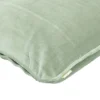 Sierkussen Cord piping velours dewgreen 45x45 cm