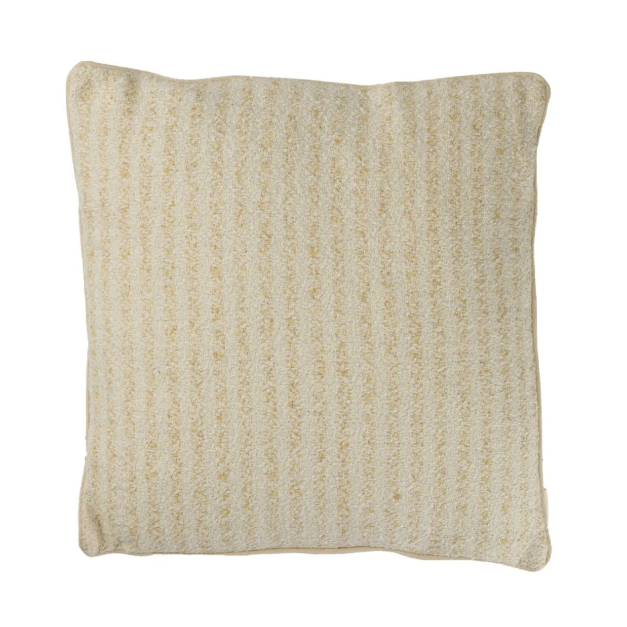Sierkussen cottonlinnenmix natural stripe 50x50 cm