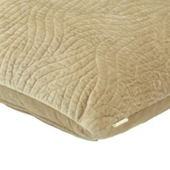 Sierkussen Curve velours beige 45x55 cm
