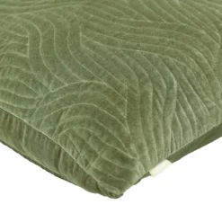 Sierkussen Curve velours eucalyptus 50x50 cm
