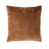 Sierkussen Curve velours mocca macha 50x50 cm