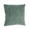 Sierkussen Curve velours seablue 50x50 cm