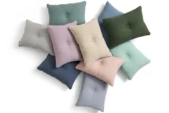 Sierkussen Dot Linen pigeon blue
