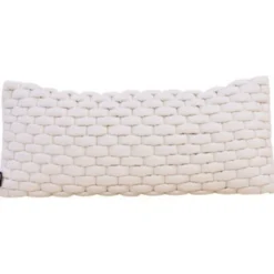 Sierkussen 3D weave 30x70 off white