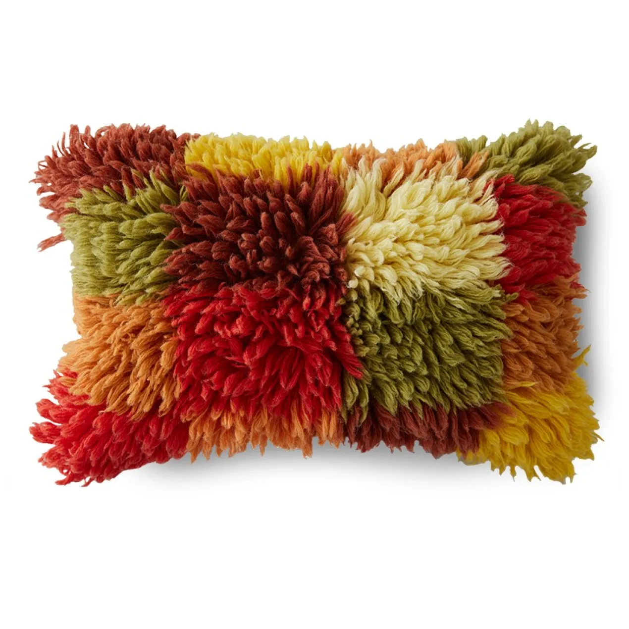 Sierkussen Fluffy rag 60x40 cm