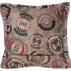 Sierkussen funky mandela taupe 59x59 cm
