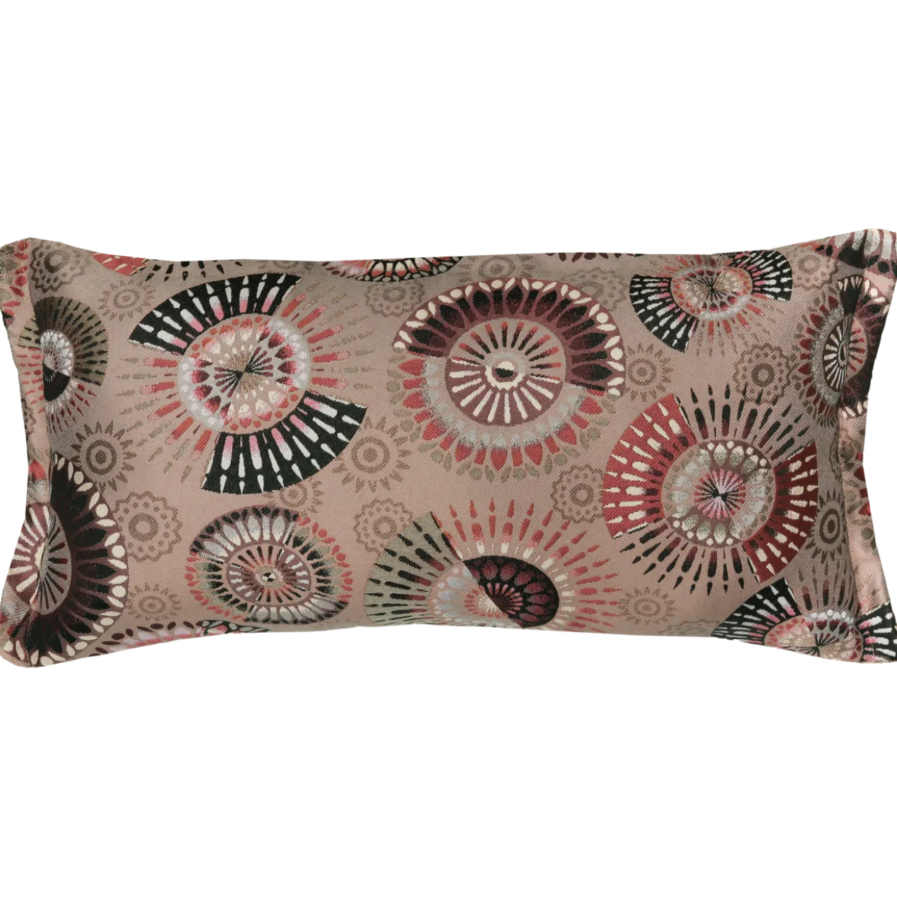 Sierkussen funky mandela taupe 68x33 cm
