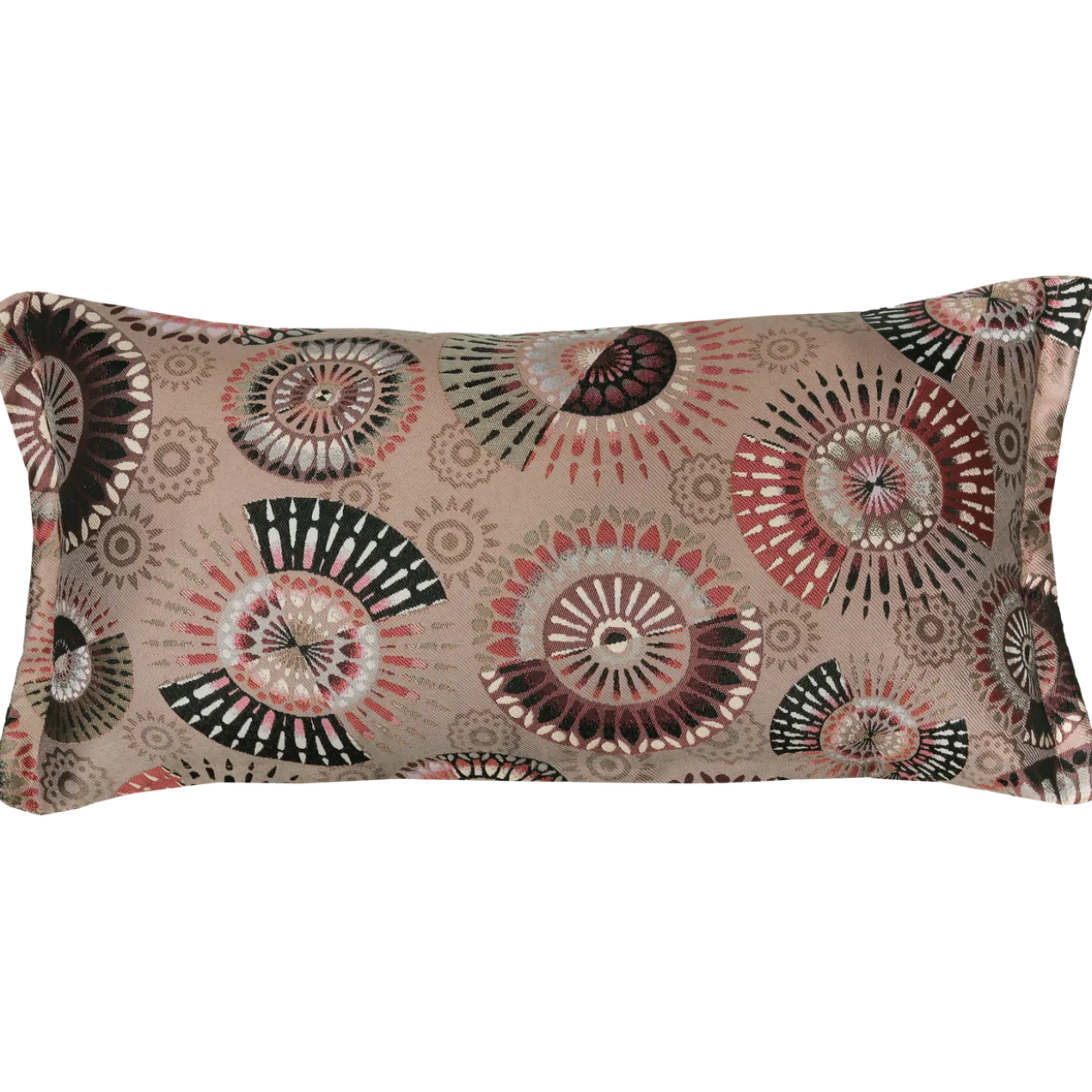 Sierkussen funky mandela taupe 68x33 cm