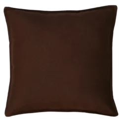 Sierkussen grof linnen d.chocolate 48x48 cm