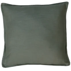 Sierkussen grof linnen jade groen 48x48 cm