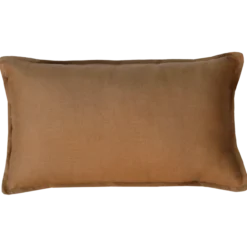 Sierkussen grof linnen mocha mousse 58x38 cm