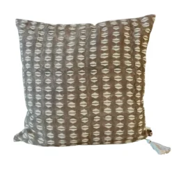 Sierkussen Handpainted dark brown 60x60 cm