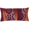 Sierkussen jacquard streep wine brick 64x35 cm