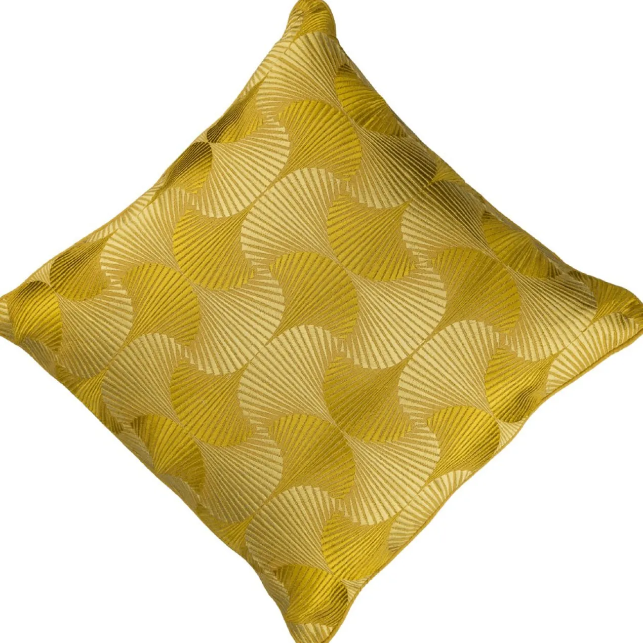 Sierkussen linnen Art Nouveau 45x45 cm mustard