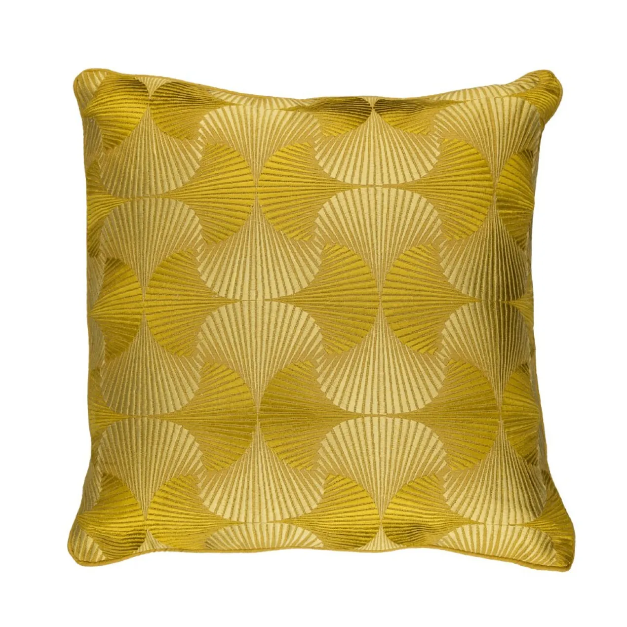 Sierkussen linnen Art Nouveau 45x45 cm mustard