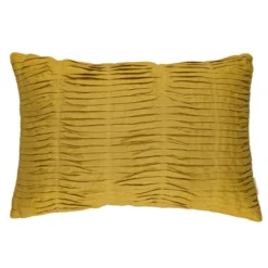 Sierkussen linnen Small wave mustard 35x50 cm