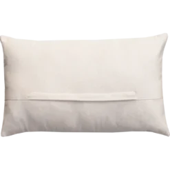 Sierkussen linnen streep bordeaux ecru 60x36 cm