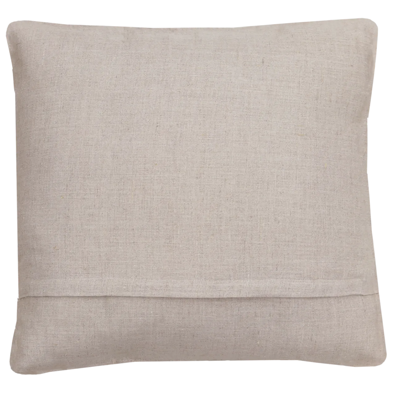 Sierkussen linnen streep olijf zand 45x45 cm