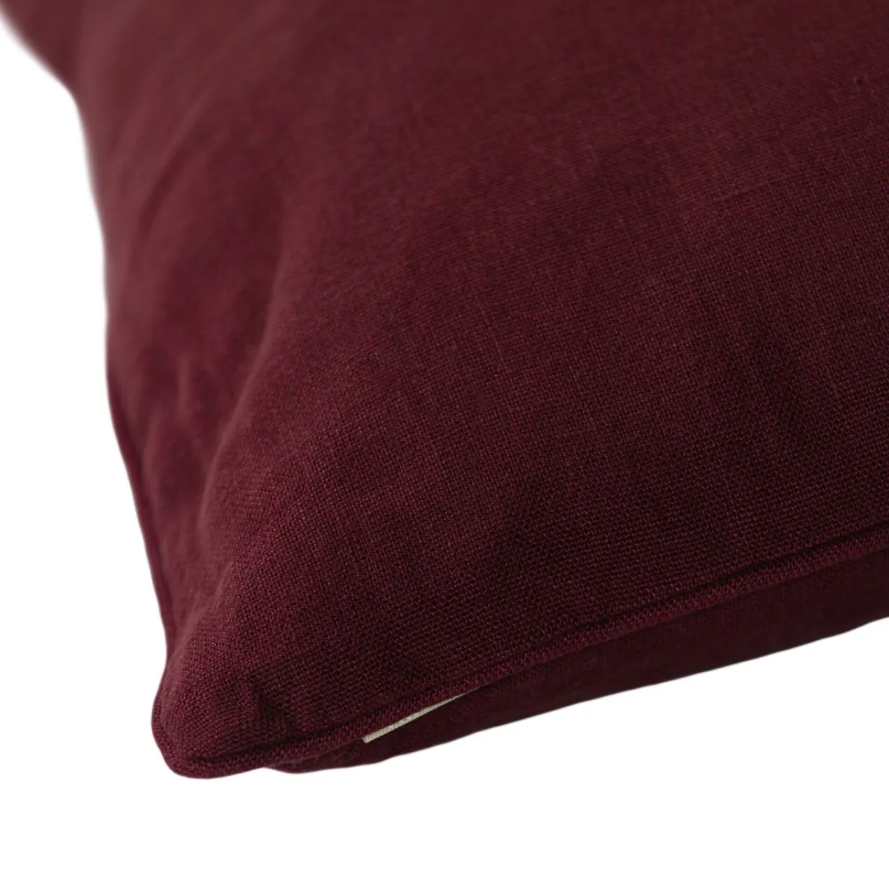 Sierkussen linnen washed aubergine