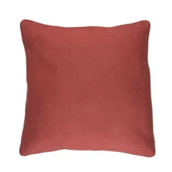 Sierkussen linnen washed mineralred