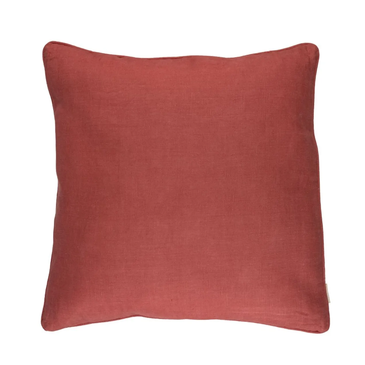 Sierkussen linnen washed mineralred